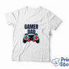 Gamer dad, gajmerske majice na jednom mestu, Muška bela majica