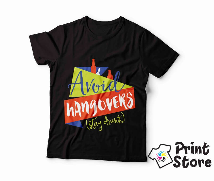 Muške majice - Avoid hangovers stay drunk - Слика 2