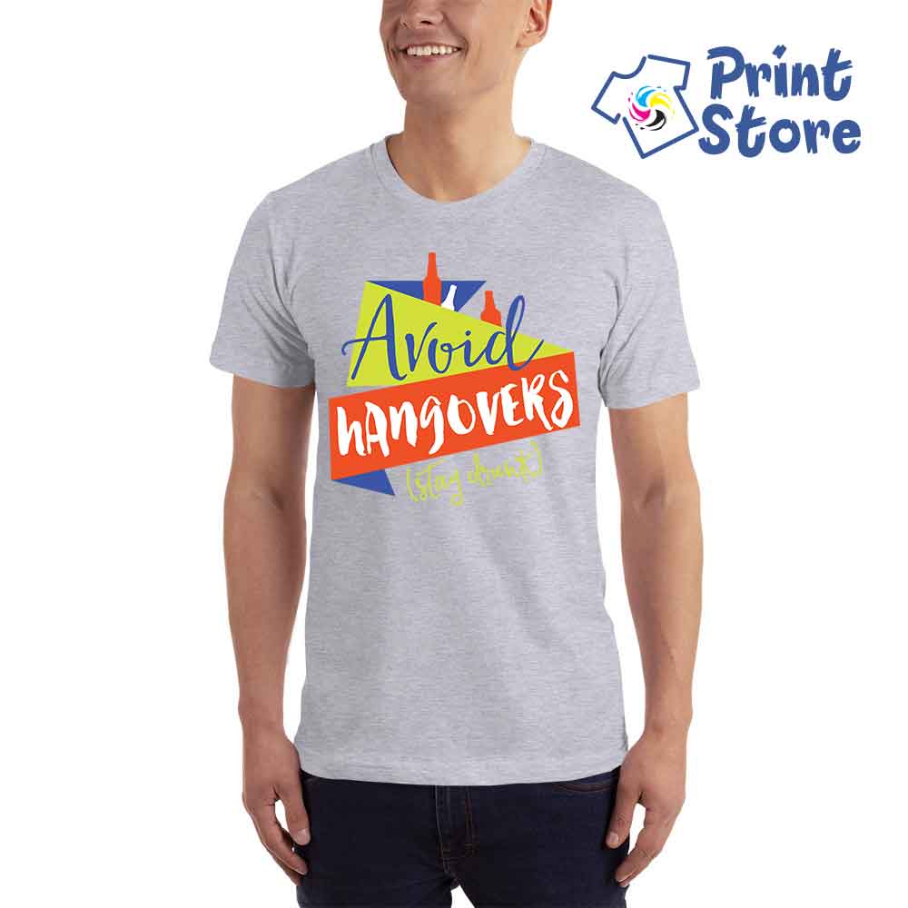 Muške majice - Avoid hangovers stay drunk - Слика 3