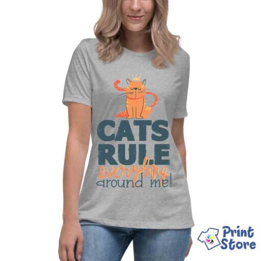 Ženske majice - Cats rule eveything around me - Image 2