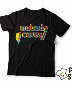 Nobody cares muška crna majica print store