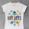 All aboard the hot mess express - ženska bela majica