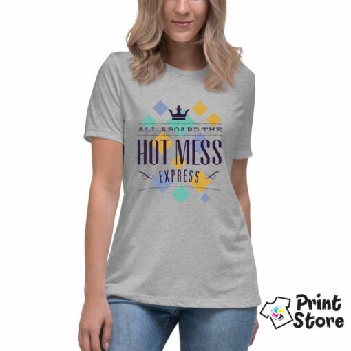All aboard the hot mess express - ženska siva