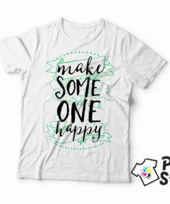 Make some one happy muška bela majica