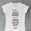 With great power comes great electricity bill - ženske bele majice
