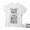 No pants are best pants - muška bela majica