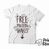 Free protein shakes - muška bela majica