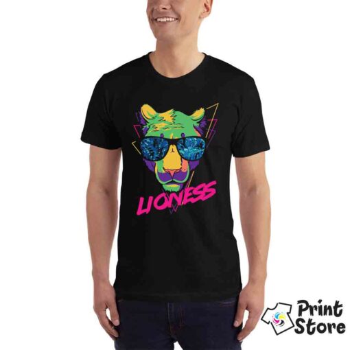 Veliki izbor majica na jednom mestu. Muška majica Lioness crna.. Print Store