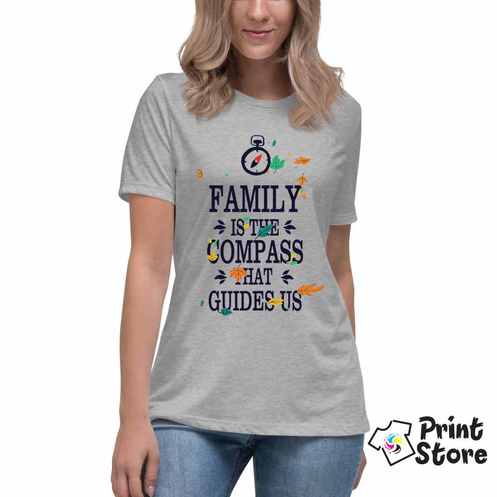 Ženske majice - Family is the compass that guides us - Слика 2