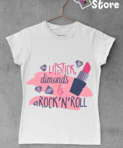 Lipstick dimonds - Print Store- ženske majice