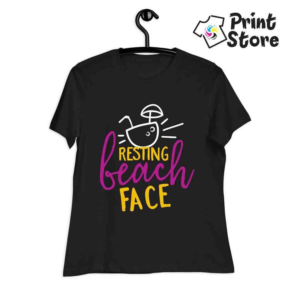 Ženska majica - Resting beach face