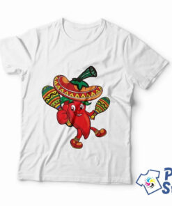 Meksička paprika, motivi hrane štampanje majica. Print Store