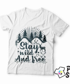 Muške majice - Stay wild and free