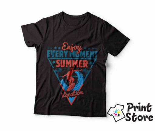 Muške majice - Enjoy Every Moment Summer Vacation - Image 3
