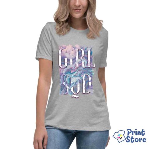 Siva ženska majica girl sqd