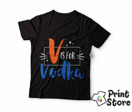Muške majice - V is for Vodka