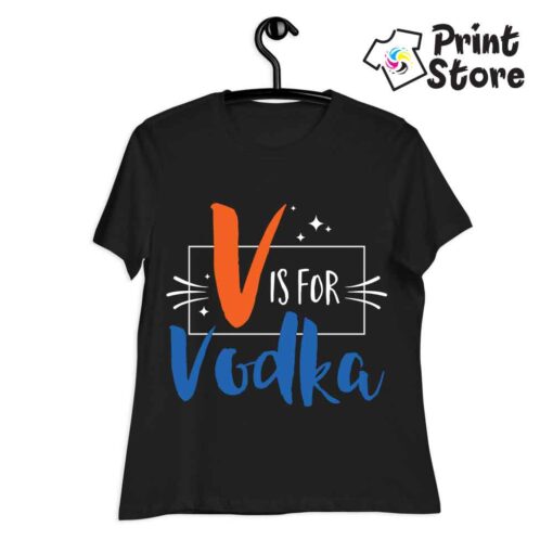 Ženska majica - V is for Vodka