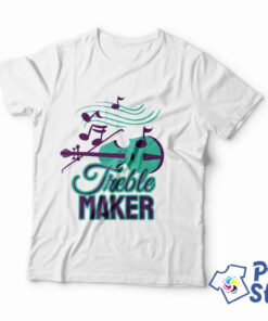 Treble maker muška bela majica - Print Store