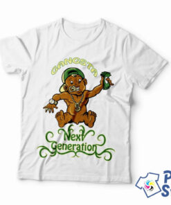 Gangsta next generation bela muška majica