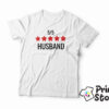 Husband muška bela majica - print store