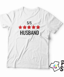 Husband muška bela majica - print store