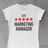 Marketing manager bela ženska majica