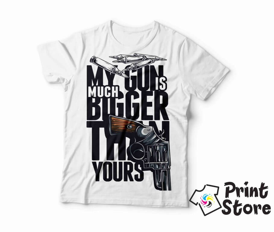 My gun is much bigger than yours Print Store