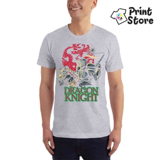 Dragon knight muške sive majice
