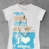 I love africa bela ženska majica Print Store