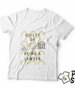 Guilty of being a lawyer - bela muška majica