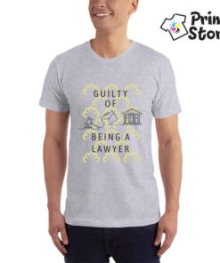 Guilty of being a lawyer - muška siva majica