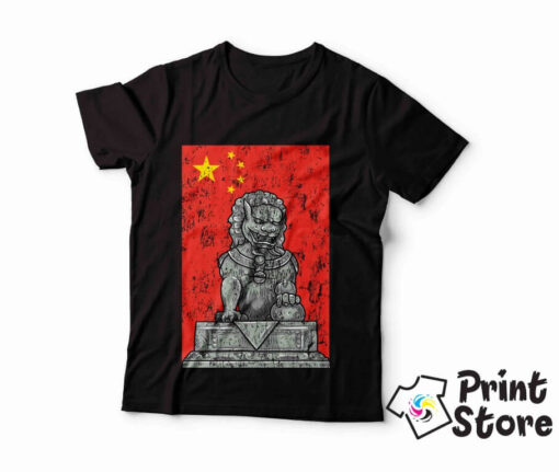 Muške crne majice Kina Print Store