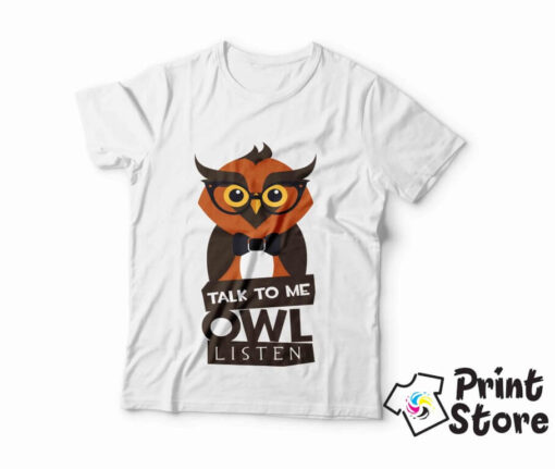 Muške majice - Talk to me owl listen - Image 2