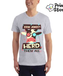 Muške majice - Cow jokes? Herd them all