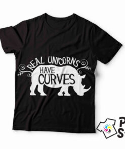 Muške majice - Real unicorns have curves