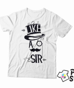 Like a Sir - muška bela majica