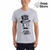 Like a Sir - muška siva bela majica