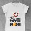Fly me to the moon - ženska bela majica