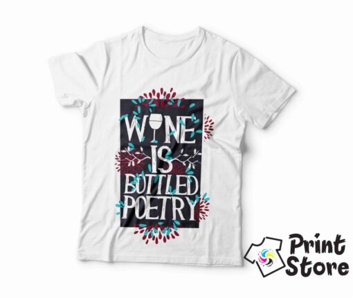 Muške majice - Wine is bottled poetry - Image 2