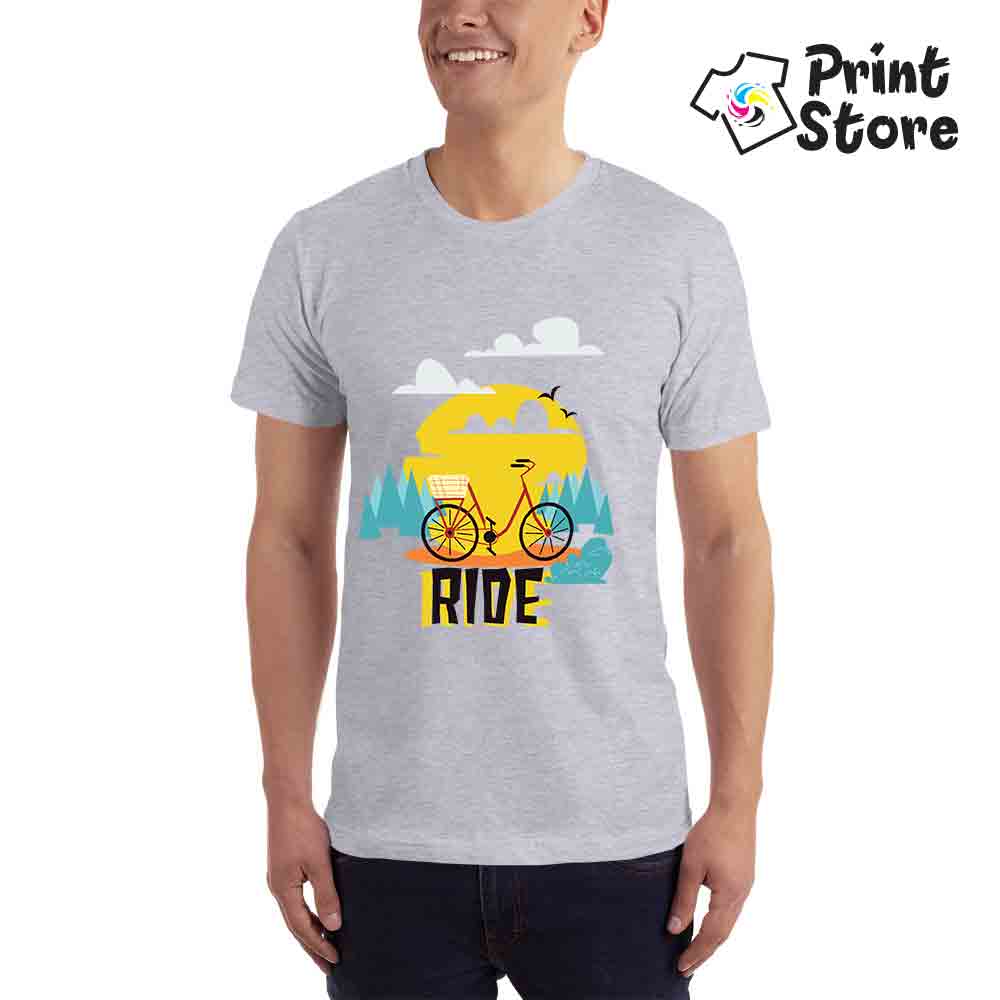 Muška majica sa motivima bicikla. Print Store