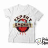 Muška bela majica Expert smoker. DTG štampa na majicama. Posetite online prodavnicu Print Store