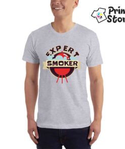 Expert smoker - siva muška majica