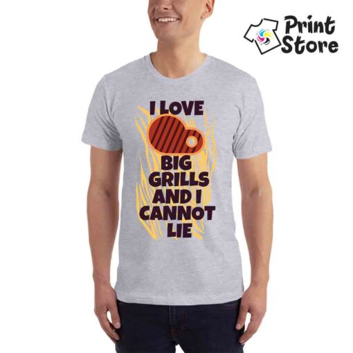 I love big grills an I cannot lie, muška majica. Print Store