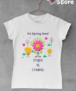 It's spring time - bela ženska majica