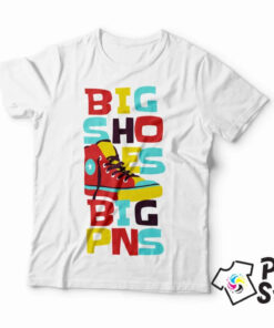 Big Shoes Big PNS - muška bela majica Print Store