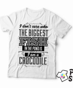 I am a crocodile - muška bela majica. Print Store majice sa stampom.