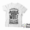 Wolf does not perform in Circus - muška bela majica. Print Store majice sa natpisom.