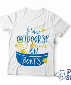 Muške majice - I'm outdoorsy I drink on Boats