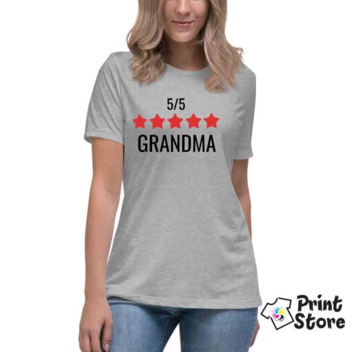 Grandma siva majica print store