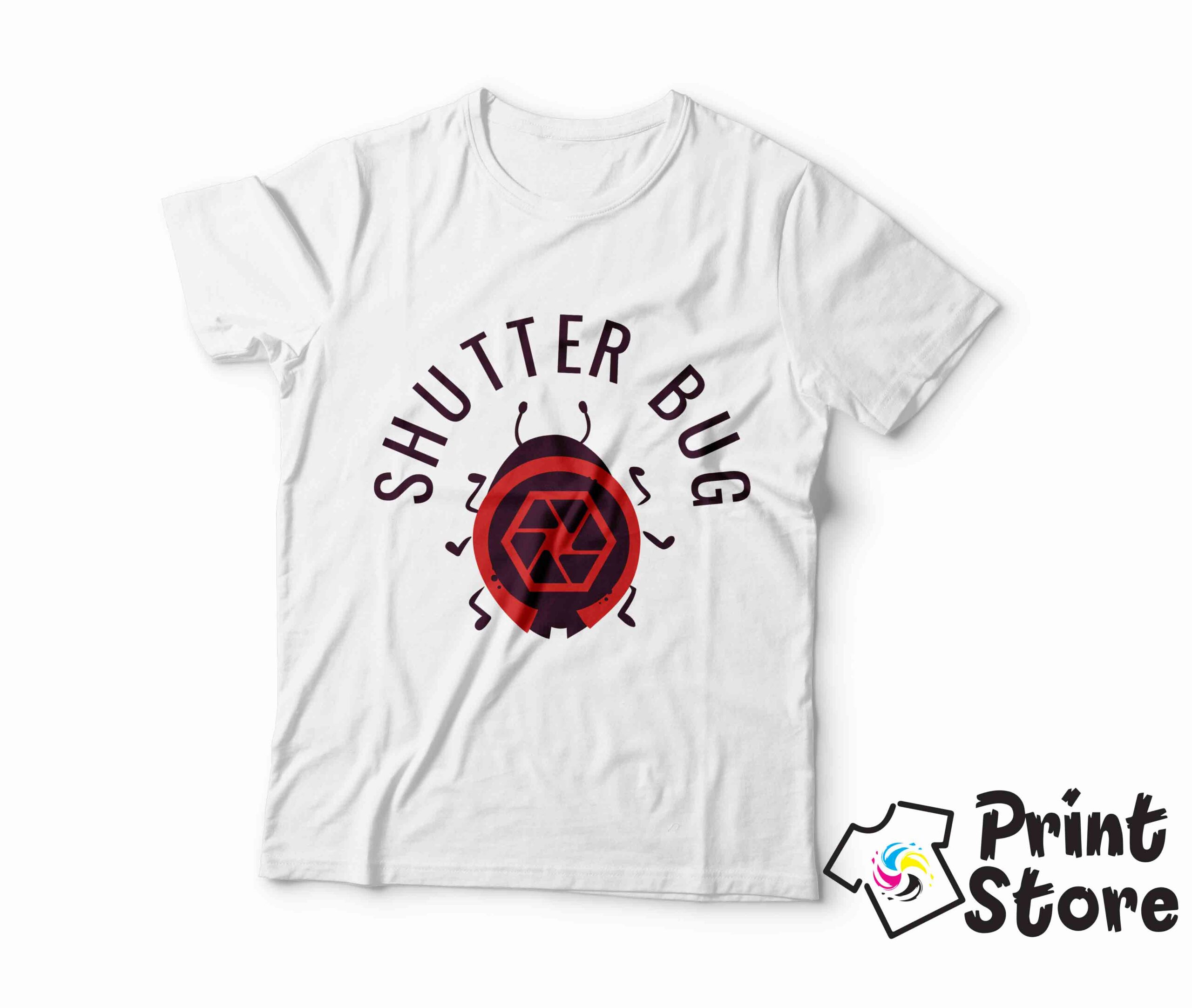 Shutter bug muške majice bela Print Store